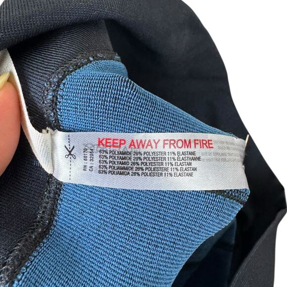 Free People Movement NWT M/L Blow Your Mind Leggings Black Blue High Waist - Picture 10 of 10